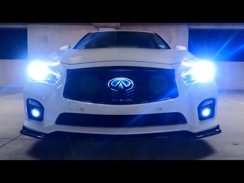 How To Install Carbon Fiber Skirts and Grill on Infiniti Q50 RED SPORT 400