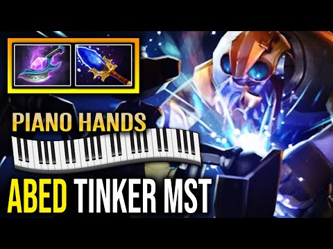ABED - Tinker CRAZY FAST Hands Abilities Uses and Combos Dota 2
