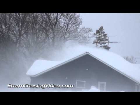 1/26/2014 Barron County, WI near whiteout winter conditions