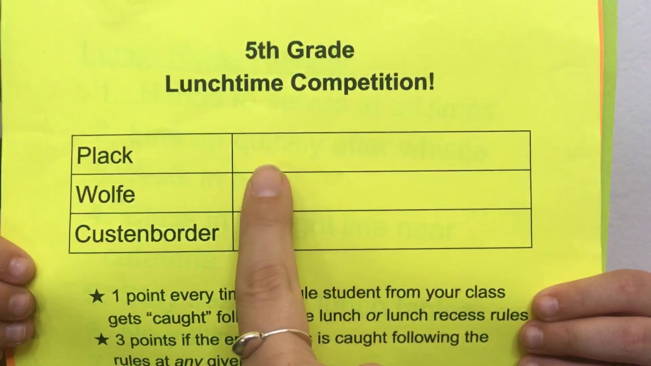 Lunch Competition!