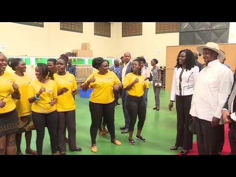 Museveni's bazzukulu Dance Tubonga naawe in Kampala