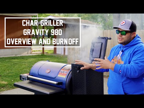 Char Griller Gravity Fed 980 Overview, Seasoning, and Burn-Off
