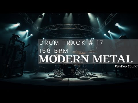 Mid Tempo Metal Drum Track | 156 BPM
