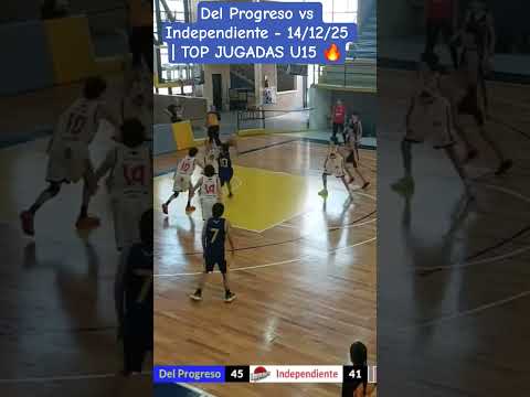 Del Progreso vs Independiente- 14/12/25 | TOP JUGADAS U15 🔥 #basketball #highlights