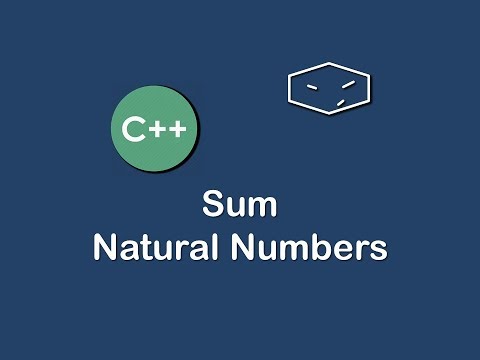 sum natural numbers in c