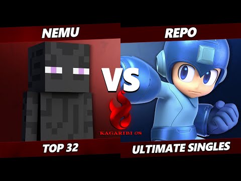 Kagaribi 8 Top 32 - Nemu (Steve) Vs. Repo (Mega Man) SSBU Ultimate Tournament