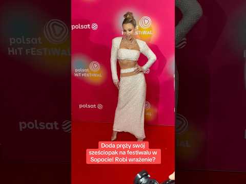 DODA pręży sześciopak w Sopocie #doda #dodaqueen #dlaciebie #news #sopot #dieta #fitness #fit