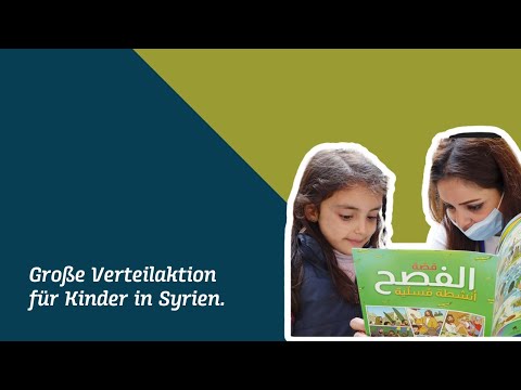 Große Verteilaktion für Kinder na Síria