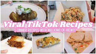 TESTING VIRAL TIKTOK RECIPES | 5 DINNER RECIPES 🍅