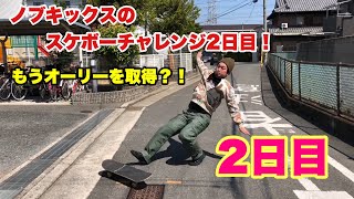 出来ない事チャレンジ２日目！　早くもオーリー取得！？