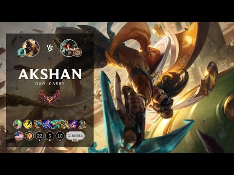 Akshan ADC vs Miss Fortune - NA Grandmaster Patch 12.20
