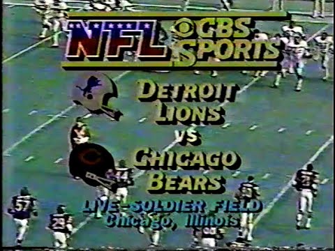 1982 NFL Week 11: Lions at Bears