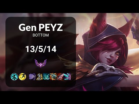 Gen Peyz Xayah vs DRX deokdam Zeri BOTTOM - KR  Patch 13.15