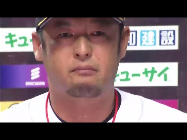 ホークス金無英投手・松中選手ヒーローインタビュー 2014/8/10 H-F