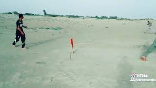 preview picture of video 'Playing Cricket At Village Sher Garh Bhakkar Thal'