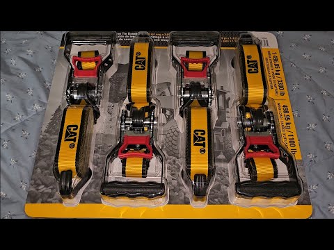 Costco Discontinued Sale Item Review CAT 4 Piece Ratchet Tie Down Set How To Use