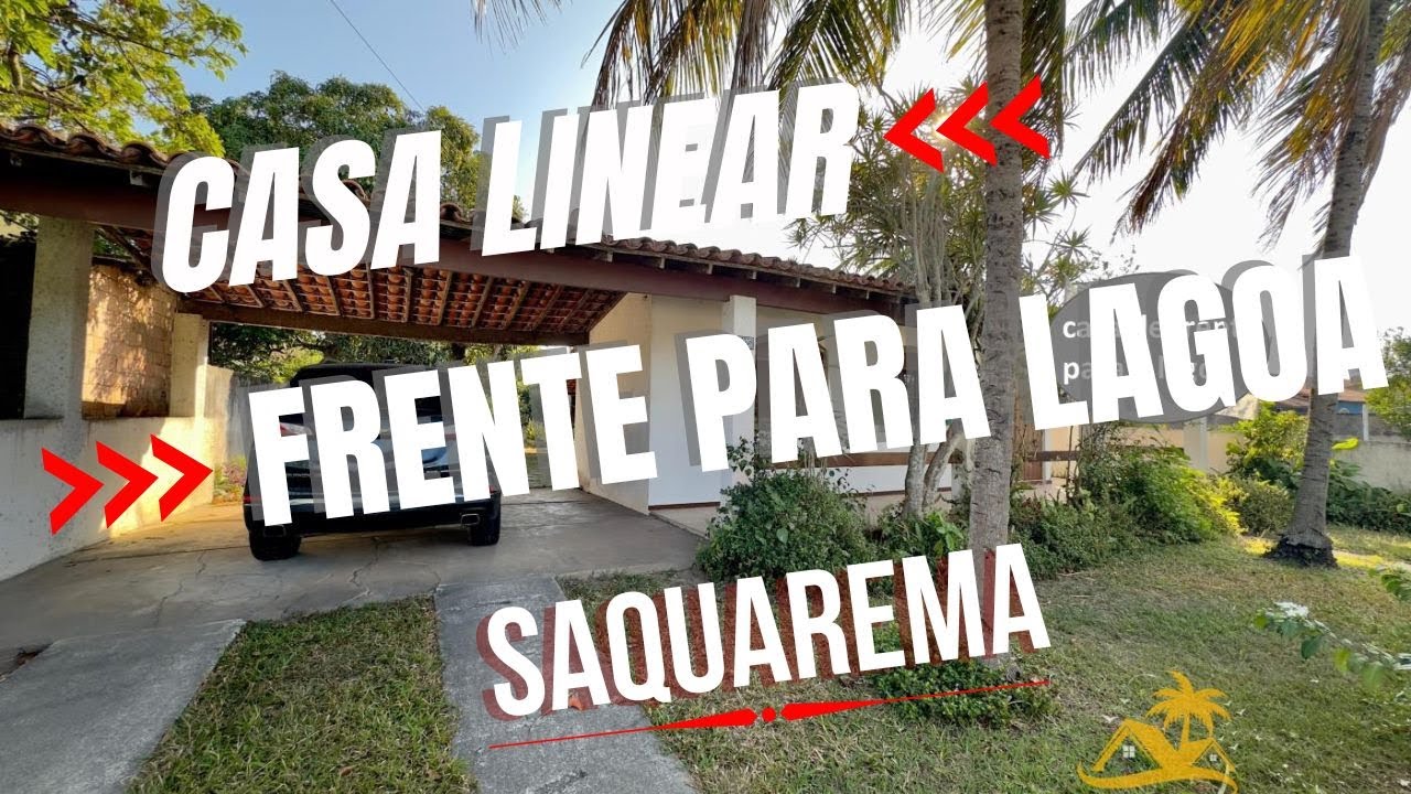 CASA LINEAR DE FRENTE PARA LAGOA À VENDA | SAQUAREMA RJ
