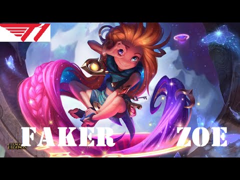 T1 FAKER ZOE VS LEBLANC (MID) - Patch 10.7| KR Ranked