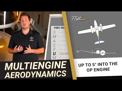 Diamond DA42 Multi-Engine Aerodynamics – VMC Factors - Up to 5° of Bank Into the Operating Engine