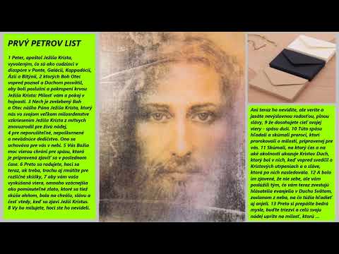 PRVÝ PETROV LIST od Sv. PETRA - Apoštola  (s označením čísla kapitoly + verša) + Úvod + Vysvetlivky