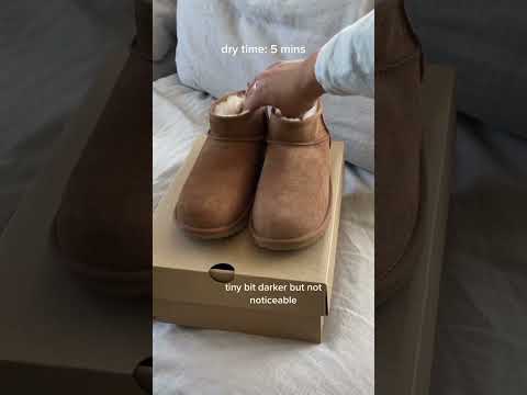 how to protect suede shoes! #suedeprotector #uggs