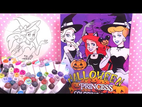Coloriage Princesse Disney Ariel Petite Sirène Halloween