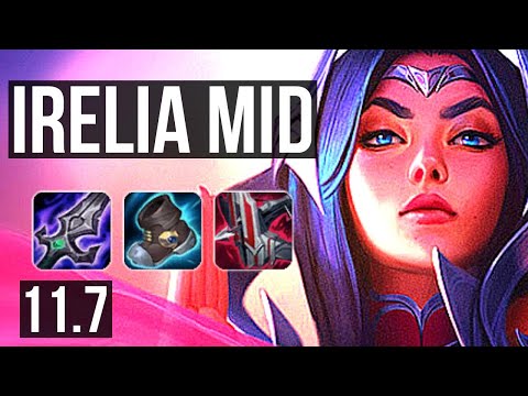 IRELIA vs KASSADIN (MID) | 74% winrate, Quadra, 9/1/2, Godlike | NA Master | v11.7