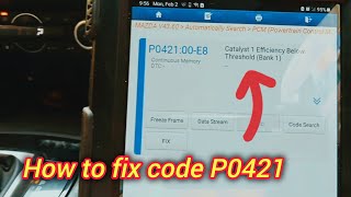 How to fix code P0421 catalyst 1 efficiency below threshold MAZDA AXELA #gariautocare