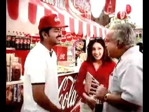 vijay cute coke add