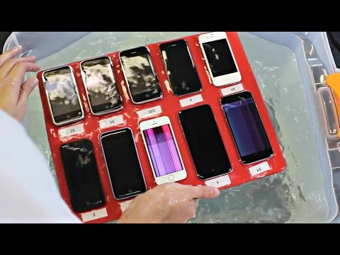 Ten iPhone Generations Simultaneously Drowning