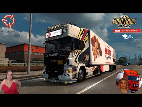Euro Truck Simulator 2 (1.38 Open Beta) Scania R480 Full Tuning Delivery to Holland + DLC's & Mods