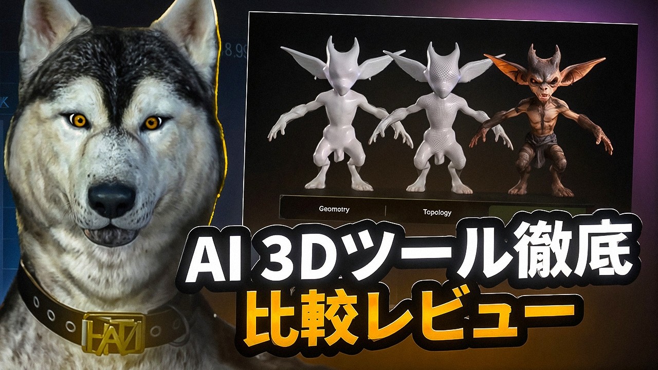 Meshy 6は本当に業界標準なのか？AI 3Dツール徹底比較レビュー