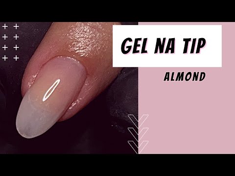 Gel Nail on Almond Tip - Tutorial