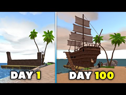 I Survived 100 Days in Last Pirate: Survival Island