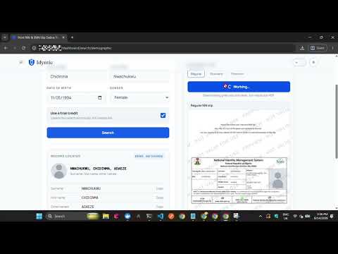 How to Print NIN Slip with Demographic Details video thumbnail