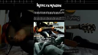 The Dope Show - Marilyn Manson #Guitar Lesson with Tab & Sheet #marilynmanson