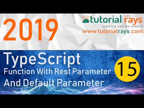 15 Function with Rest Parameter and Default Parameter Part 2 2019 Tutorial Rays | By Umar Rahman