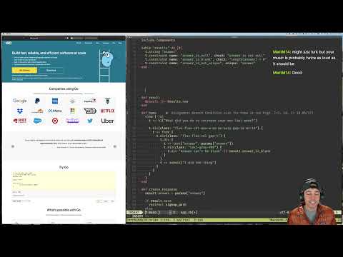 Learning go! golang, sqlite, tmux, neovim