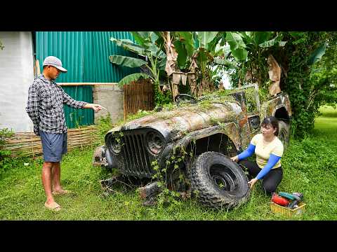 Genius Girl Rebuilds an Old Abandoned Car from Scratch | Blacksmith Girl