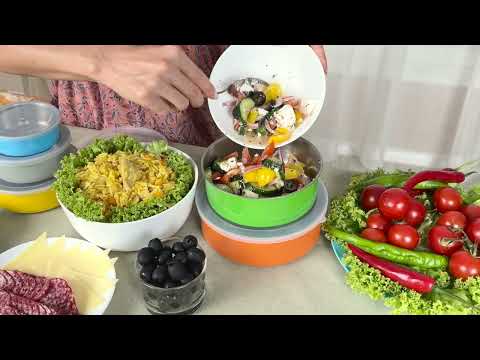 Набір судочків з кришками Домашні Преміум