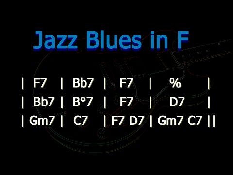Jazz Blues in F Backing Track