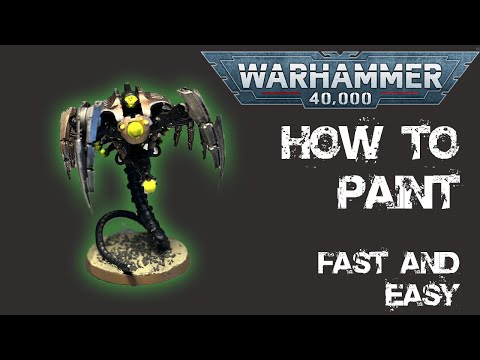 How to Paint a Necron Canoptek Wraiths FAST and EASY