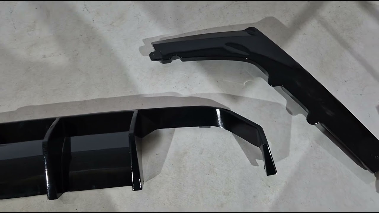 BMW 3 серия F30/F31 2012-2019 гг. Задний диффузор DPT V-2 (для Vorstainer, Черный Глянец) Video 1