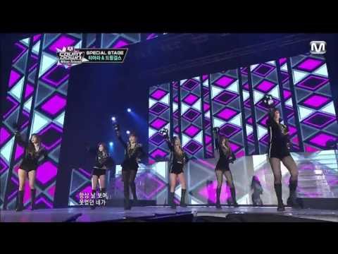 130425　T-ARA and Dream Girls　Bo Peep Bo Peep @ M countdown Nihao-Taiwan
