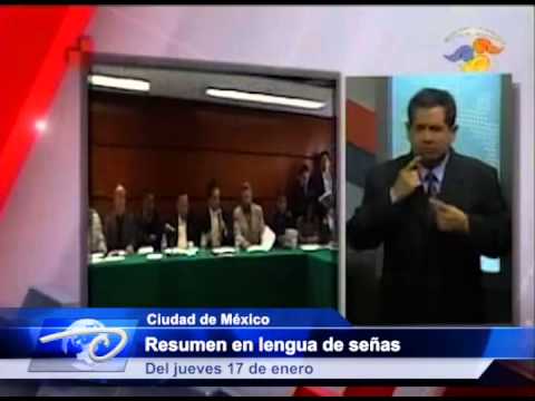 Resumen en lengua de señas Del jueves 17 de enero