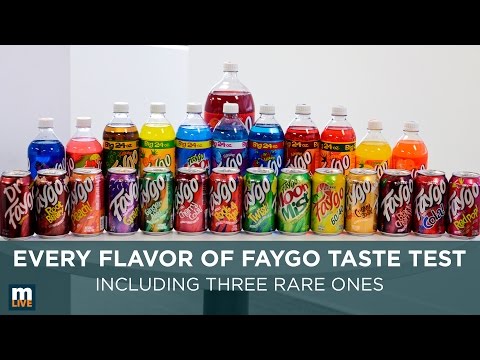 Every flavor of Faygo taste test including three rare ones