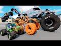Monster Jam INSANE Big vs Small Monster Truck Races and High Speed Jumps #3