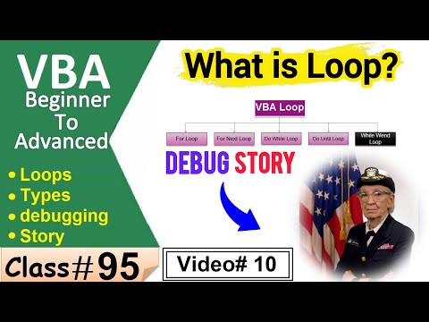 Excel VBA Lesson-10 in Pashto | Loop types | What is Debugging Excel VBA #debugging #gracehopper