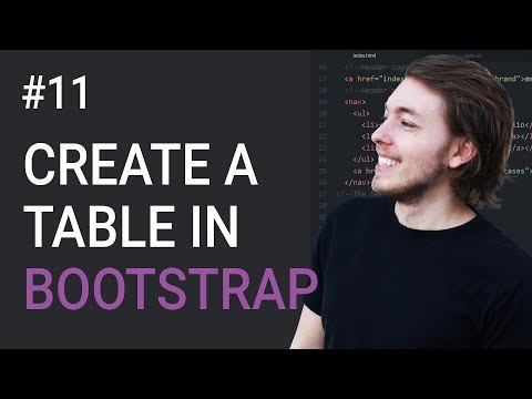 11: Create a table in Bootstrap 3 - Learn Bootstrap 3 front-end programming