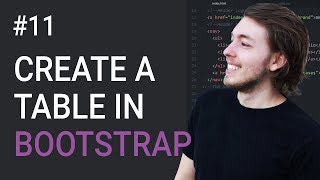 11: Create a table in Bootstrap 3 - Learn Bootstrap 3 front-end programming